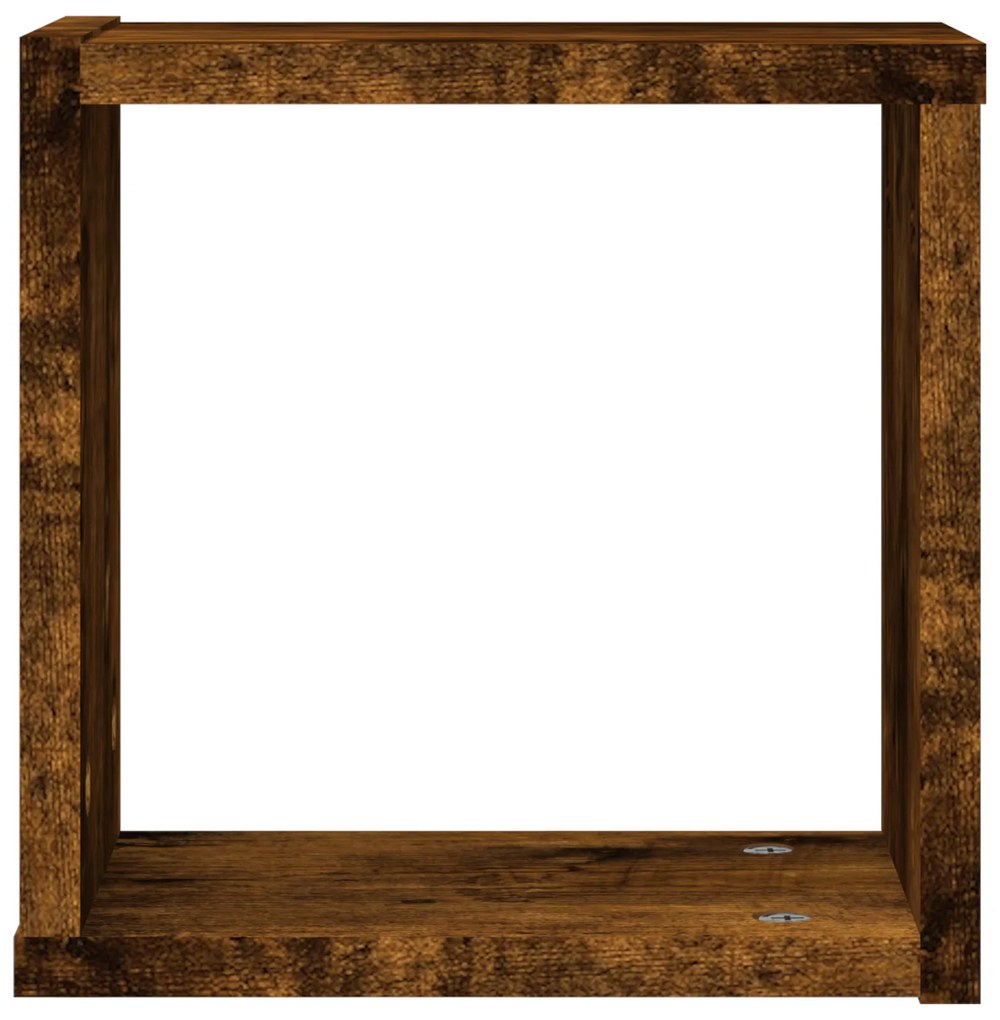 vidaXL Πλωτά Ράφια 4 pcs Καφέ 26 x 15 x 26εκ Επεξεργασμένο ξύλο