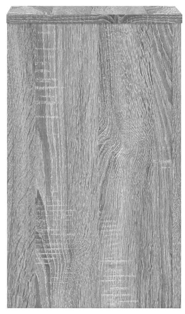 Βάσεις Φυτών 2 Τεμ. Γκρι Sonoma 30x30x50 εκ. Επεξεργασμένο Ξύλο - Γκρι