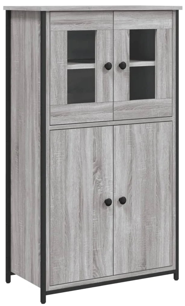 vidaXL Ντουλάπι Γκρι Sonoma 62x32x106,5 εκ. από Επεξεργασμένο Ξύλο