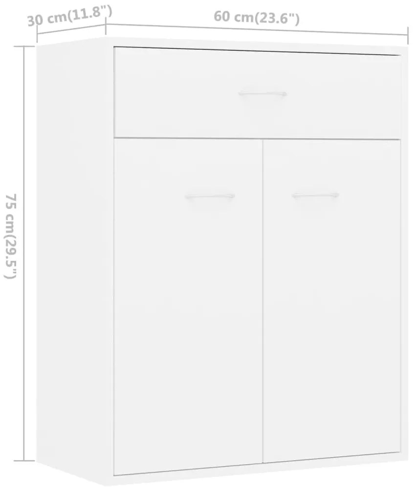 ΝΤΟΥΛΑΠΙ ΛΕΥΚΟ 60 X 30 X 75 ΕΚ. ΑΠΟ ΜΟΡΙΟΣΑΝΙΔΑ 800711