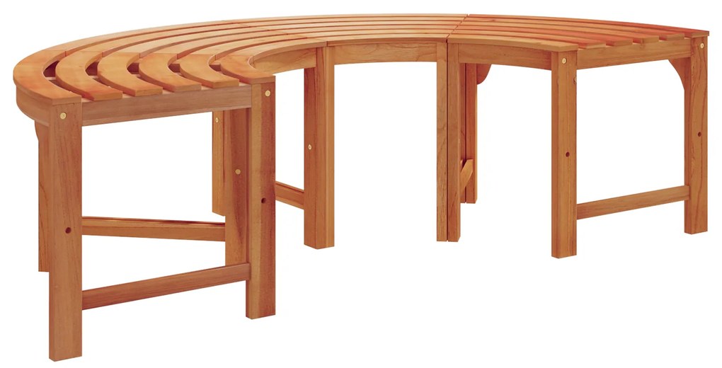 vidaXL Παγκάκι Δέντρου Καφέ 160 x 160 x 45εκ. Μασίφ ξύλο ευκαλύπτου