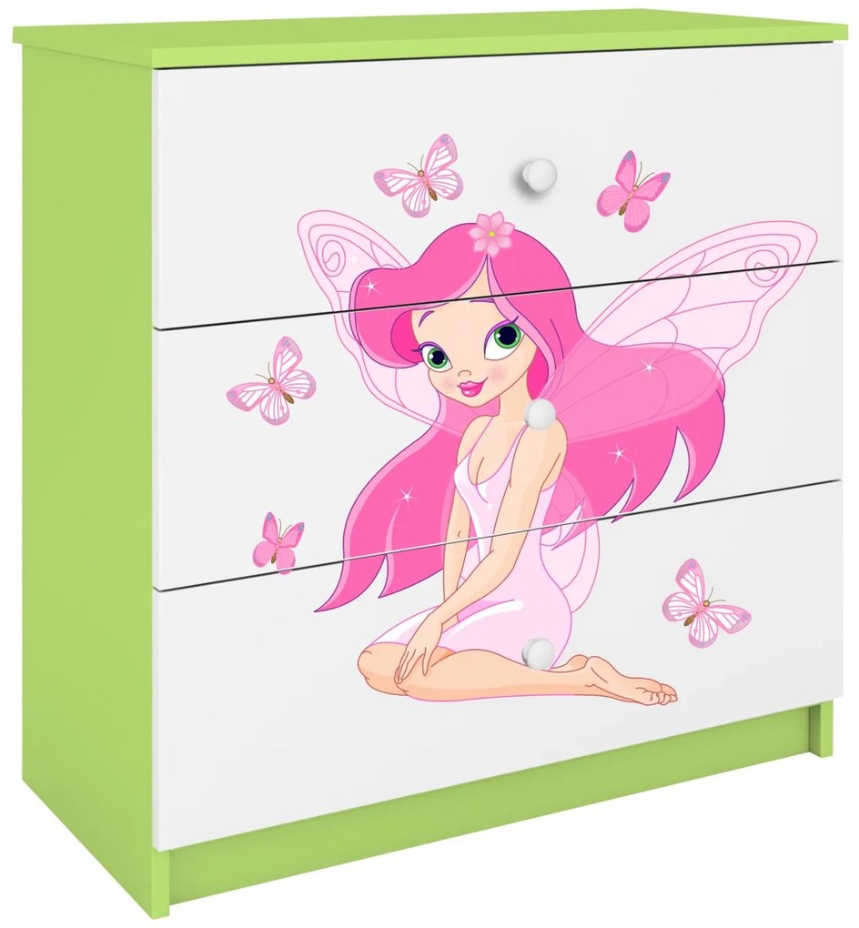 Συρταριέρα Babydreams Cartoon-Prasino-Fairy with butterflies