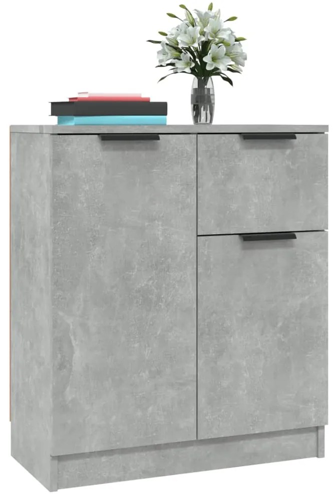 vidaXL Ντουλάπι Γκρι Σκυροδέματος 60x30x70 εκ. από Επεξεργασμένο Ξύλο