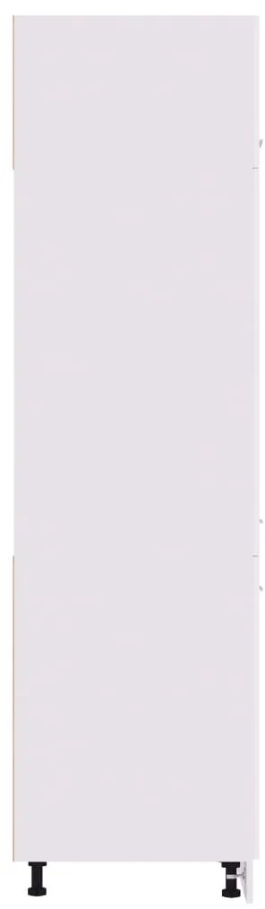 vidaXL Ντουλάπι Ψυγείου &quot;Lyon&quot; Λευκό 60x57x207 εκ. από Τεχνητό Ξύλο