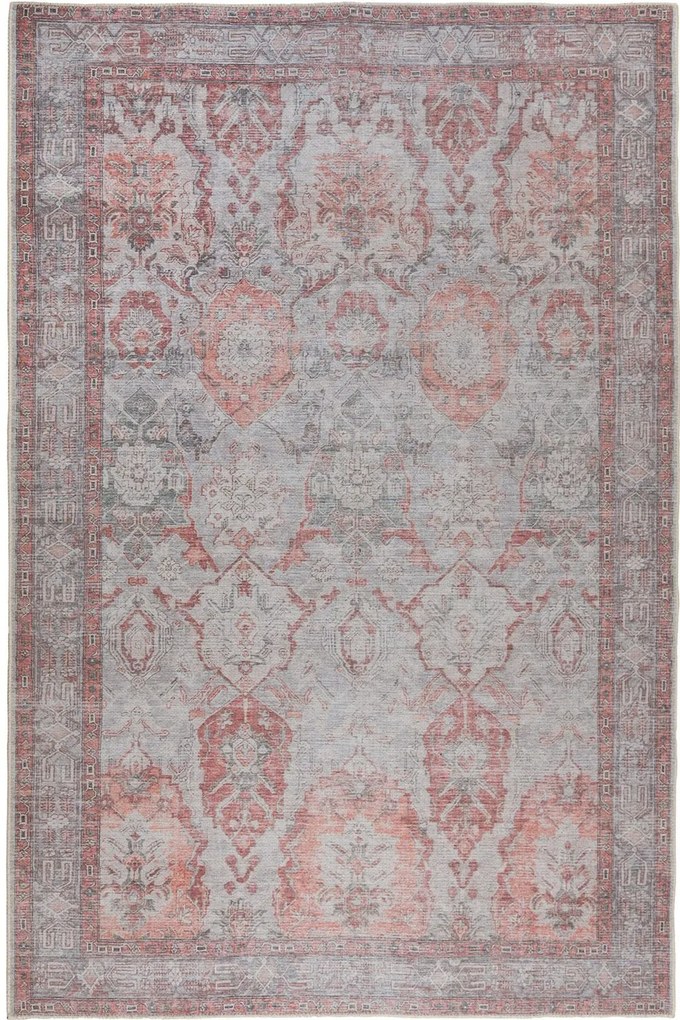 Χαλί Plumeria 5487-00 Grey-Terra Βιοκαρπέτ 160X230cm