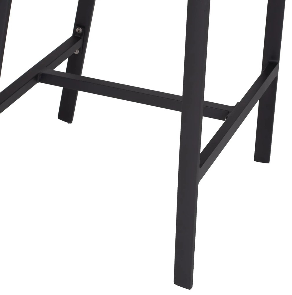Σκαμπό Μπαρ C5892.04 Ανθρακί Αλουμινίου με Rattan &amp; Textline Χακί 56x58x105Y εκ. 56x58x105 εκ.