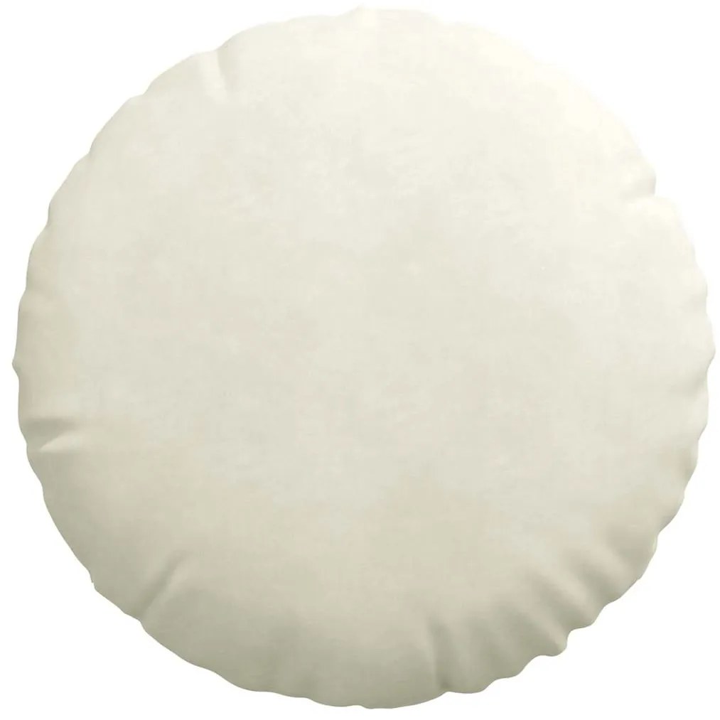 vidaXL Μαξιλάρια καθισμάτων 2 pcs Κρεμ Ø 40 x 13 εκ. Βελούδο