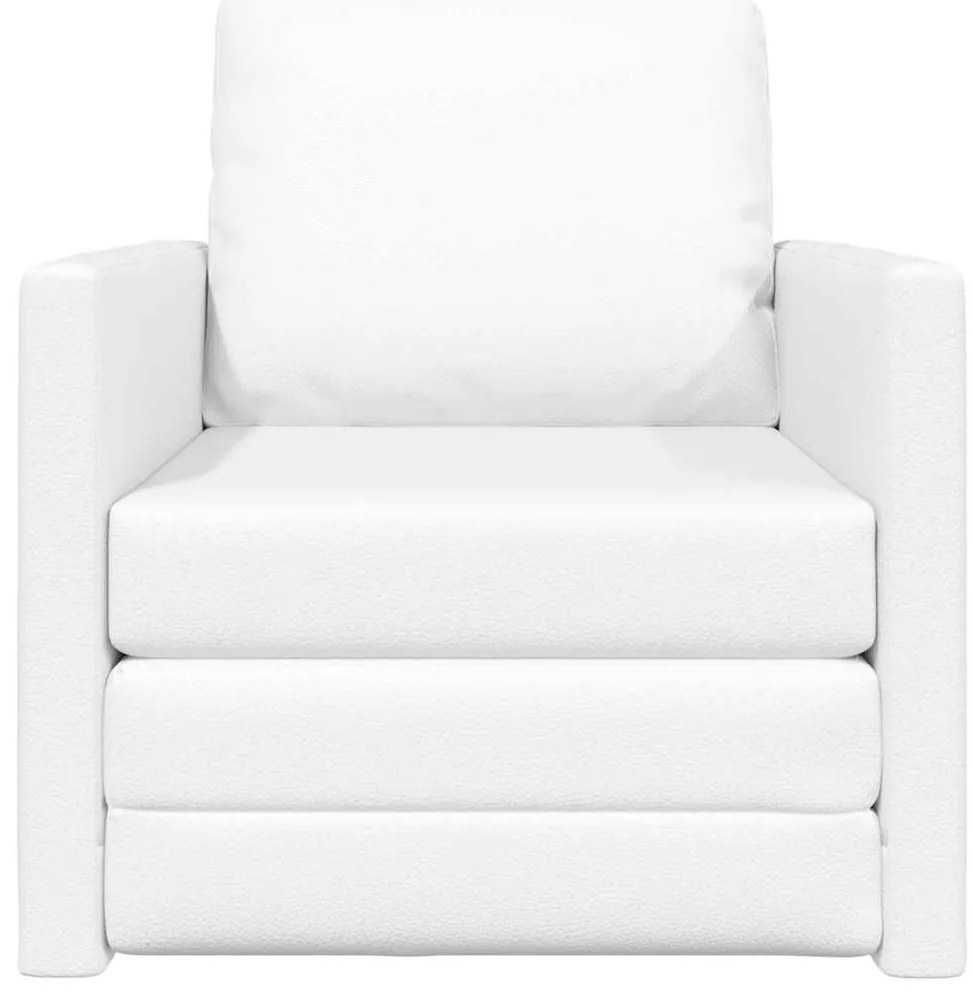 vidaXL Κρεβάτι καναπές Λευκό 74 x 77 x 81 εκ. Βελούδο