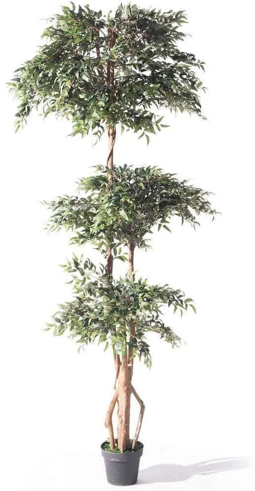 Τεχνητό Δέντρο Ρούσκος 0780-6 225cm Green Supergreens Πολυαιθυλένιο