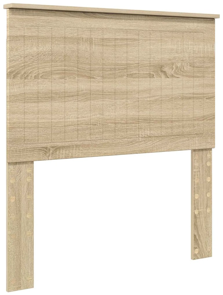 vidaXL Σκελετός Κρεβατιού Δρύς Sonoma 90 x 190 cm Μηχανήματος Ξύλο