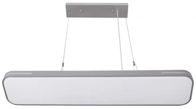 Κρεμαστό Φωτιστικό Οροφής LED 50W 3000Κ 19x90 Lumen 21-9050600 Ασημί
