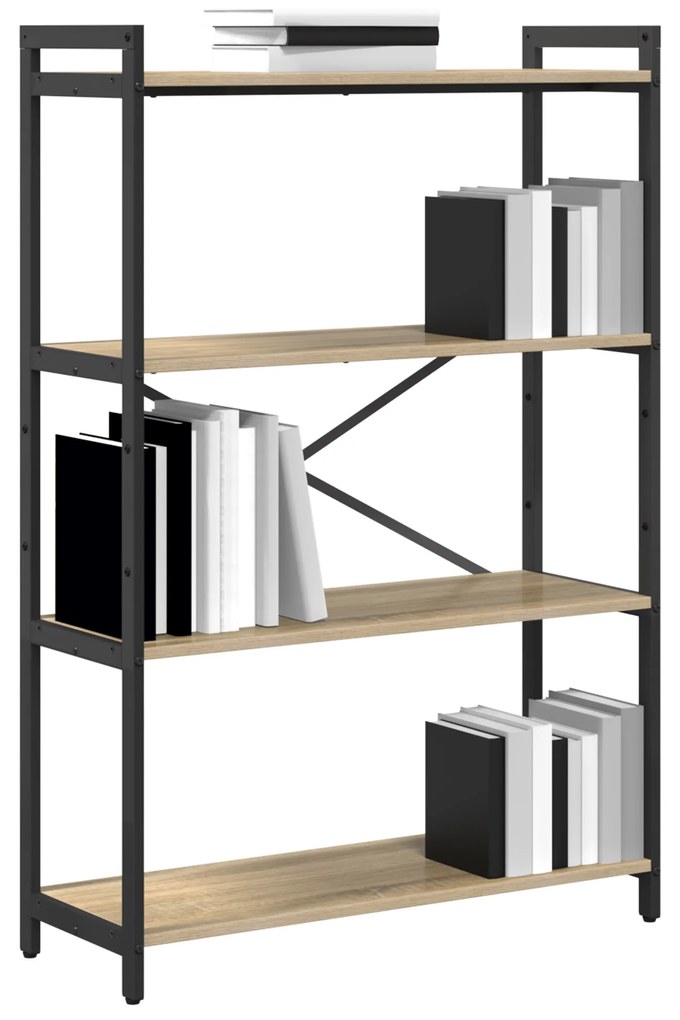 vidaXL Βιβλιοθήκη Sonoma Δρυς 80 x 30 x 118 εκ Επεξεργασμένο ξύλο