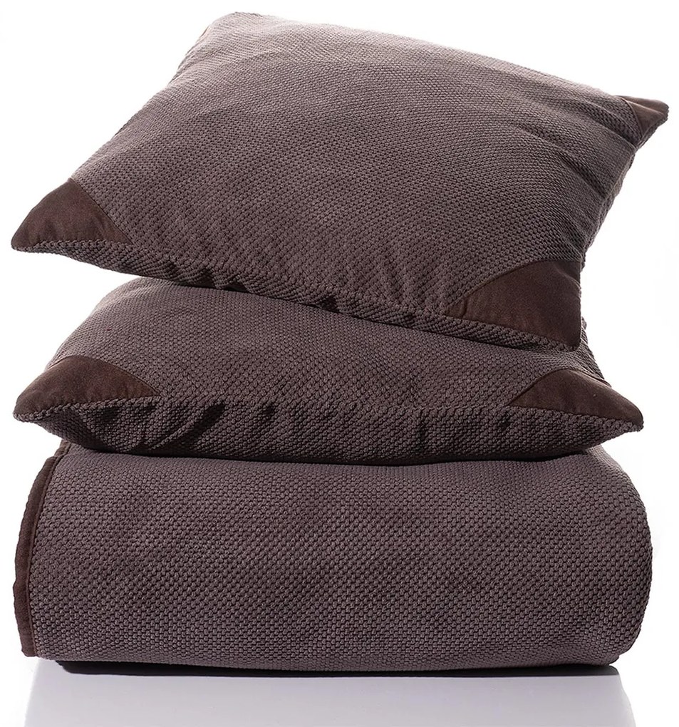 Διακοσμητική Μαξιλαροθήκη (45x45) Silk Fashion 1715 Choco
