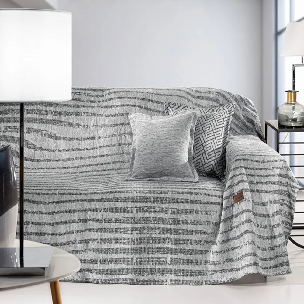 Ριχτάρι Sydney Silver Guy Laroche Τριθέσιο 180x300cm Cotton-Acrylic