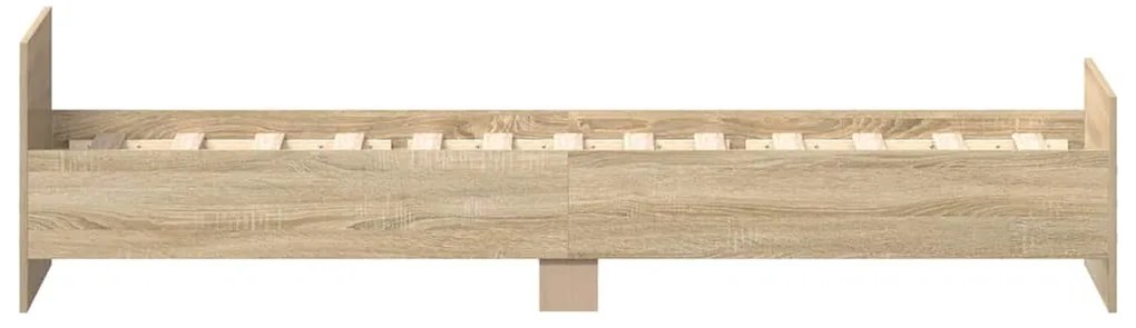 vidaXL Πλαίσιο Κρεβατιού Χωρ. Στρώμα Sonoma Δρυς 100x200εκ Επ. Ξύλο