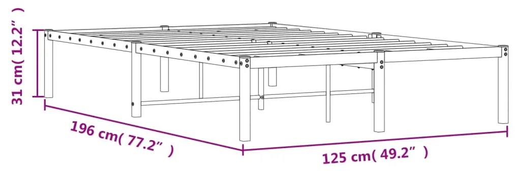 ΠΛΑΙΣΙΟ ΚΡΕΒΑΤΙΟΥ ΛΕΥΚΟ 120 X 190 ΕΚ. 373670