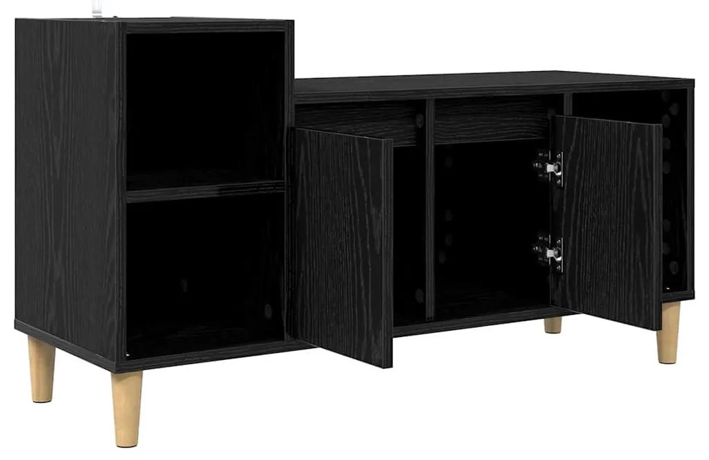 vidaXL Ντουλάπι TV Μαύρη Οξυά 100 x 35 x 55 εκ Επεξεργασμένο ξύλο