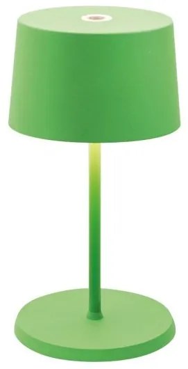 Επαναφορτιζόμενο Επιτραπέζιο Φωτιστικό LED Olivia Mini H22 Φ11 Zafferano-LD0860V3-Πράσινο LD0860V3