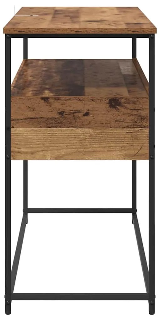 vidaXL Τραπέζι κονσόλας Παλιό Ξύλο 100 x 40 x 75 cm Επεξεργασμένο ξύλο