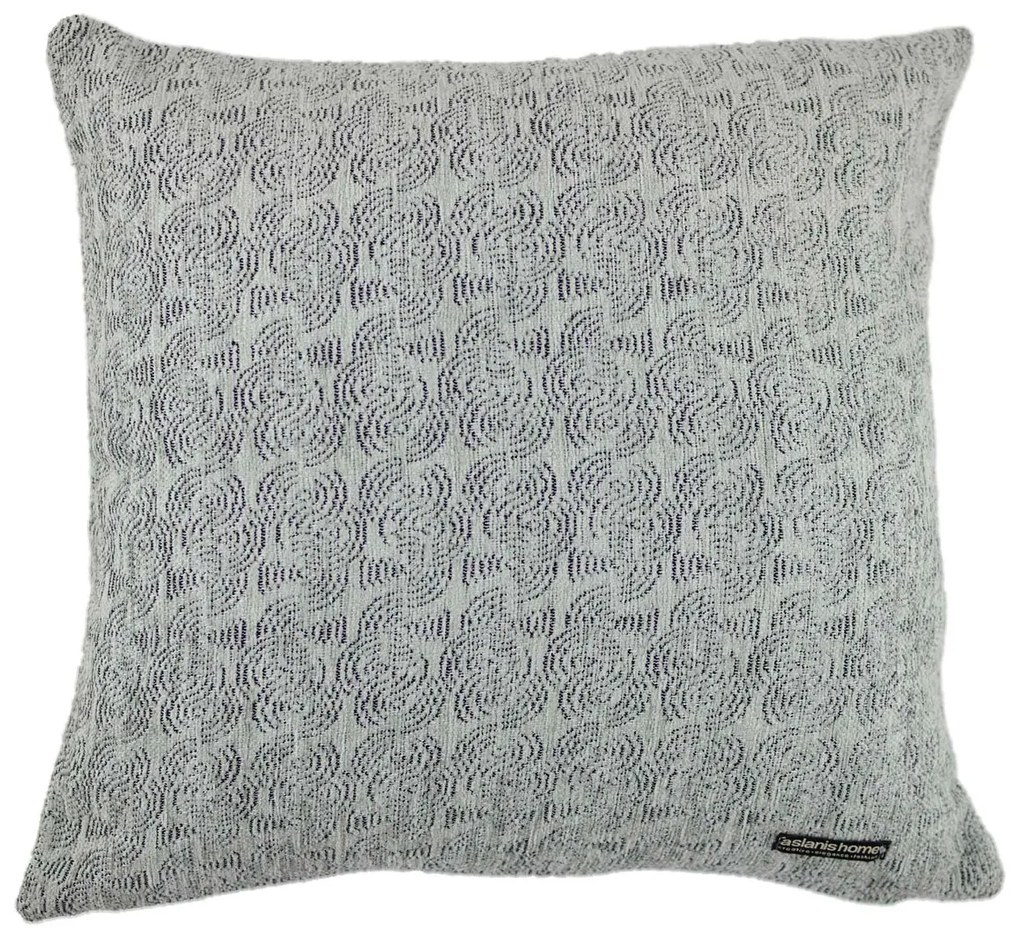 Διακοσμητική Μαξιλαροθήκη (45x45) Aslanis Home Selena Γκρι