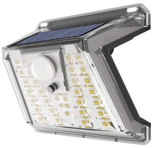 Ηλιακό Φωτιστικό Τοίχου Αισθητήρα PIR 2W 6000K ABS Λευκό 6620 Spotlight-6620-Λευκό 6620