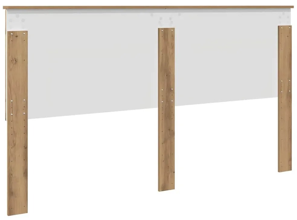 vidaXL Κεφαλάρι με κεφαλάρι Artisan Oak 180 cm Επεξεργασμένο ξύλο