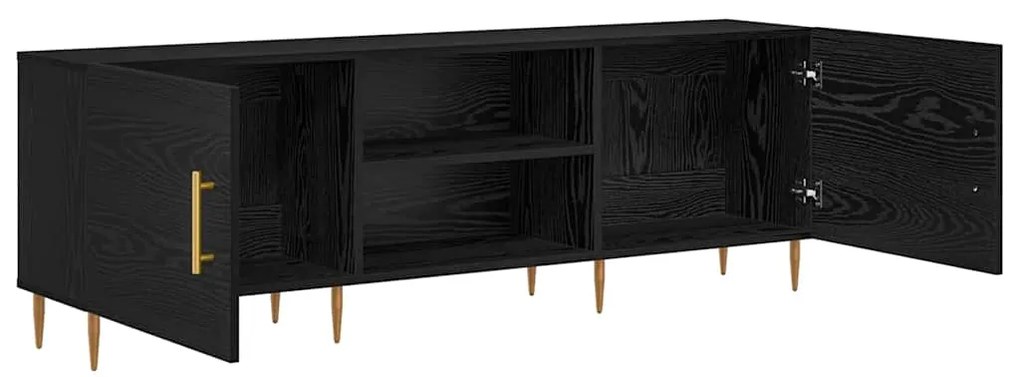vidaXL Ντουλάπι TV Μαύρη δρυς 150 x 30 x 50 cm Επεξεργασμένο ξύλο