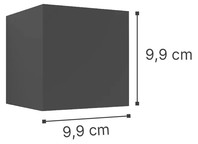 it-Lighting Emerald LED 10W 3000K Outdoor Wall Lamp White D:9,9cmx9,9cm (80203121)