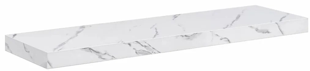 vidaXL Ράφι Τοίχου Επιτοίχιο 2 pcs Λευκό Μάρμαρο 80 x 23,5 x 4 εκ