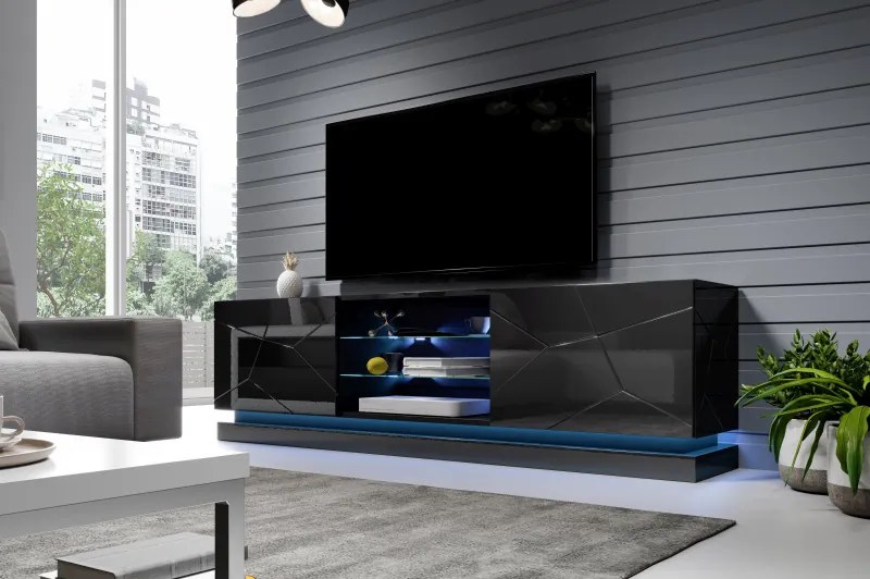 TV stand QIU 200 black DIOMMI CAMA-QIU-200-RTV-CZ DIOMMI-60-19874