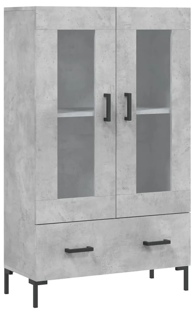 vidaXL Ντουλάπα Γκρι Σκυροδέματος 69,5 x 31 x 115 εκ. Επεξεργ. Ξύλο