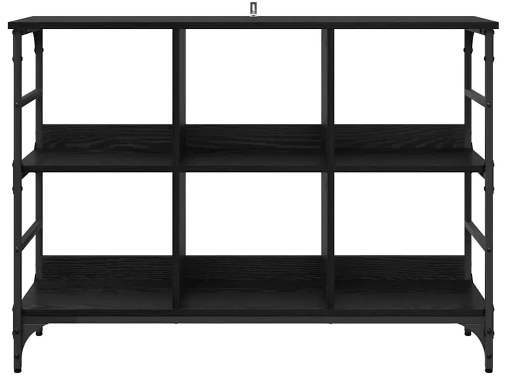 vidaXL Πλαϊνό γραφείο Μαύρο 102 x 32 x 73.5 εκ. Επεξεργασμένο ξύλο