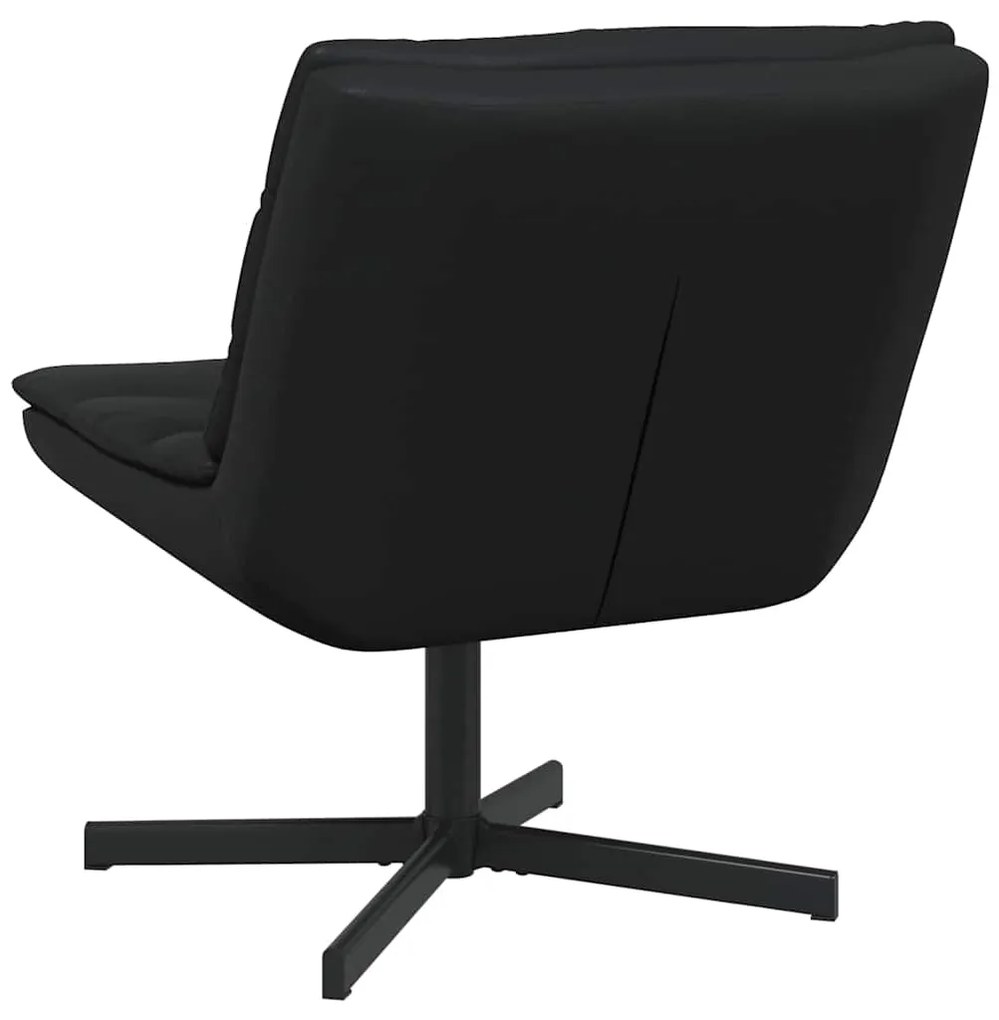 vidaXL Περιστρεφόμενη καρέκλα Μαύρο 63 x 75 x 76 εκ Τεχνητό δέρμα