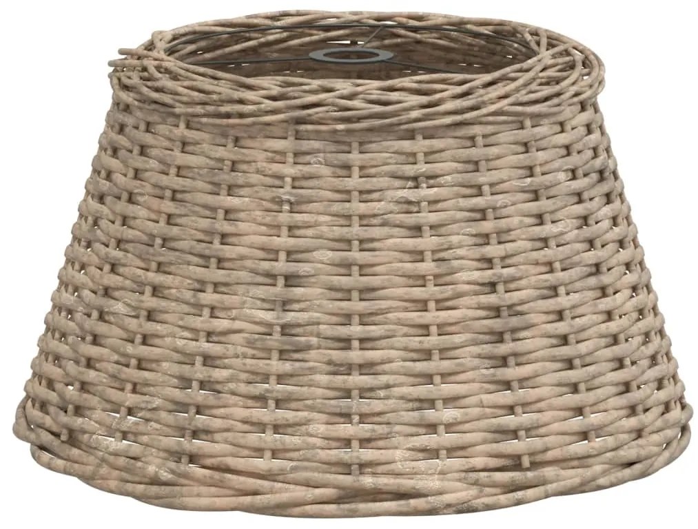 vidaXL Καπέλο Φωτιστικού Οροφής Καφέ Ø50x30 εκ. από Wicker