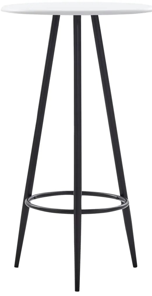 vidaXL Σετ Επίπλων Μπαρ 3 Τεμαχίων Μαύρο Πλαστικό