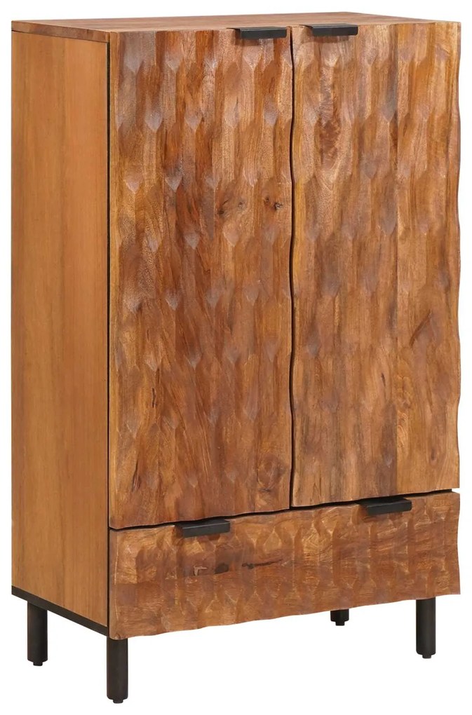 vidaXL Highboard με συρτάρι Καφέ Φινίρισμα Ακακίας 60 x 33 x 100 εκ.