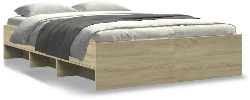 vidaXL Πλαίσιο Κρεβατιού Χωρ. Στρώμα Sonoma Δρυς 120x200εκ. Επ. Ξύλο