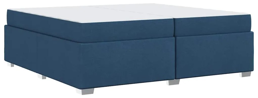 vidaXL Σκελετός Κρεβατιού Μπλε 200 x 200 cm ύφασμα