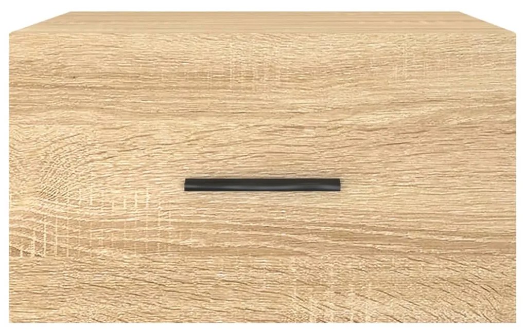 vidaXL Κομοδίνα Επιτοίχια 2 τεμ. Sonoma Δρυς 35 x 35 x 20 εκ.