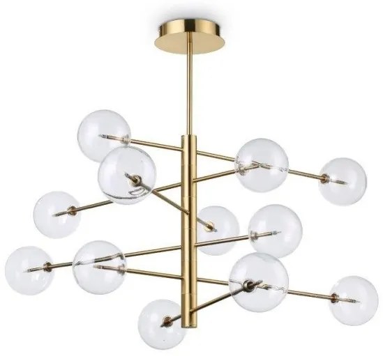 Κρεμαστό Φωτιστικό Οροφής Equinoxe 12xG4 με Γυαλί Ideal Lux-200118-Διάφανο 200118
