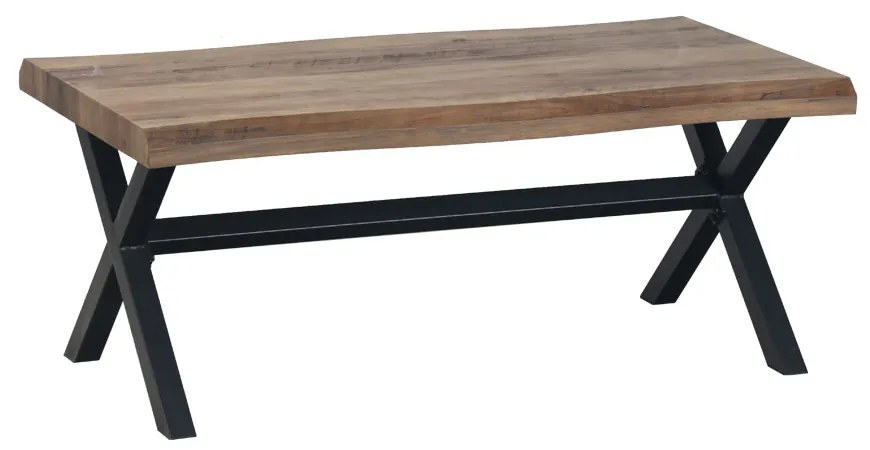 BRICK COFFEE TABLE ΚΑΡΥΔΙ ΜΑΥΡΟ 110x60xH45cm