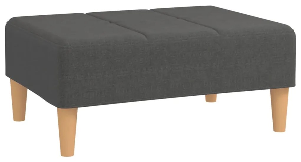 vidaXL Υποπόδιο Σκούρο Γκρι 78 x 56 x 32 εκ. Υφασμάτινο
