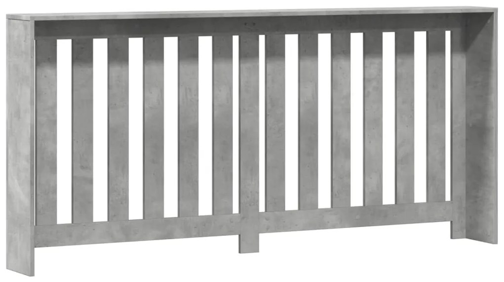 vidaXL Κάλυμμα Καλοριφέρ Γκρι Σκυροδέματος 175x20x82 εκ. Επεξ. Ξύλο