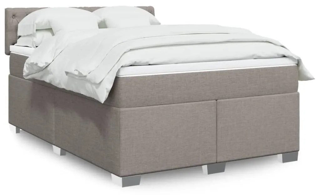 ΚΡΕΒΑΤΙ BOXSPRING ΜΕ ΣΤΡΩΜΑ TAUPE 140X200 ΕΚ. ΥΦΑΣΜΑΤΙΝΟ 3288222