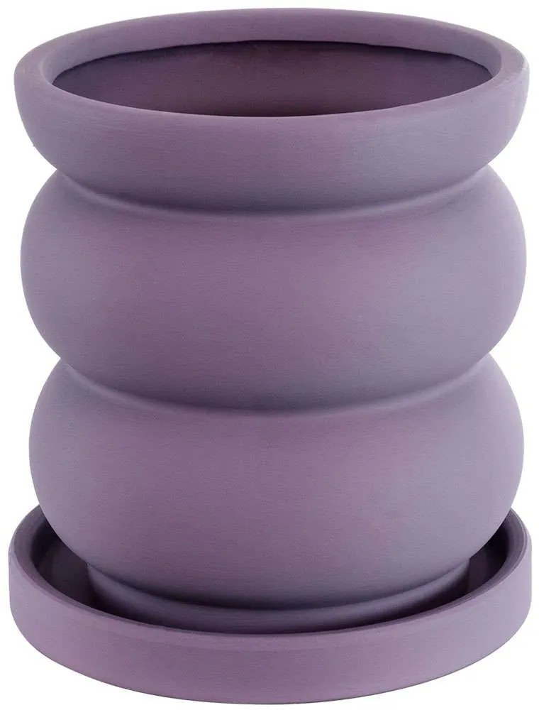 Κασπώ Bogota 20500 Φ14x15cm Purple GloboStar Κεραμικό