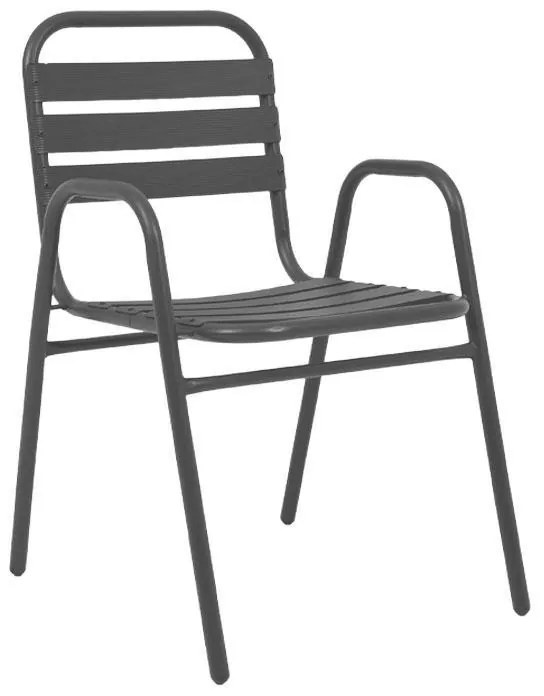 Καρέκλα FL004 Fylliana Μεταλλική Γκρί 53x58x78 εκ. 53x58x78 εκ.