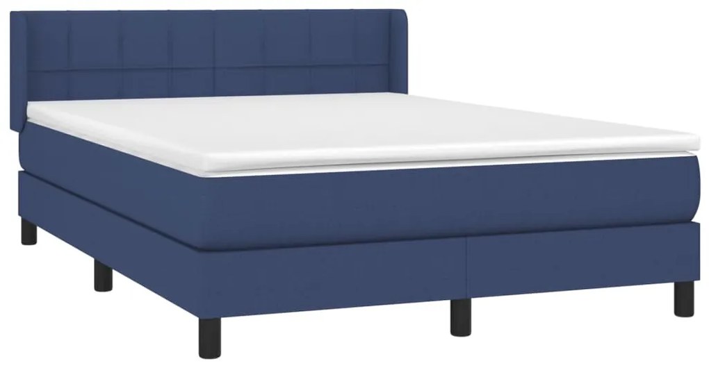 ΚΡΕΒΑΤΙ BOXSPRING ΜΕ ΣΤΡΩΜΑ ΜΠΛΕ 140X190 ΕΚ. ΥΦΑΣΜΑΤΙΝΟ 3129711