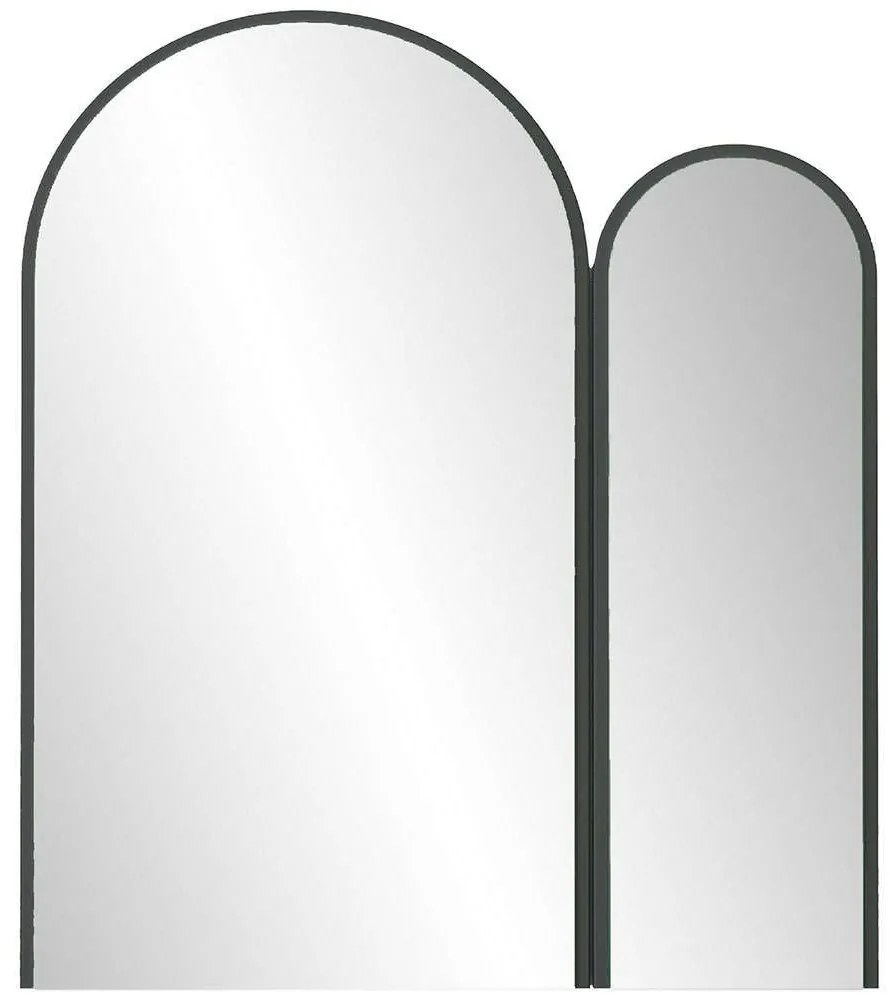 Καθρέπτης Τοίχου Classe 552NOS1222 60x2x73cm Black Hanah Home Mdf, Glass