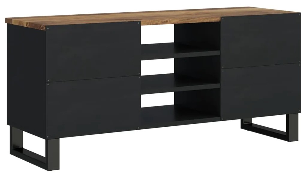 vidaXL Έπιπλο Τηλεόρασης 100x33x46 εκ. Μασίφ Ξύλο Μάνγκο &amp; Επεξ. Ξύλο