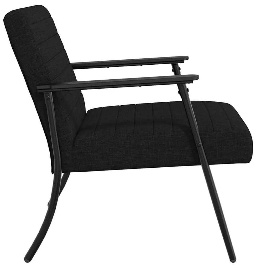 vidaXL Πολυθρόνα Μαύρο 59 x 75 x 78 εκ ύφασμα